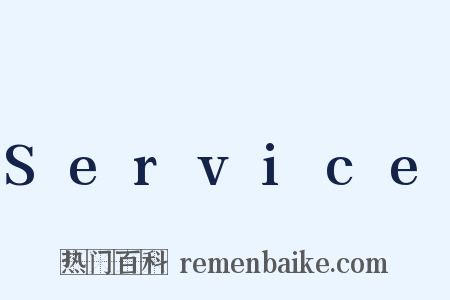 Service是什么意思的图片